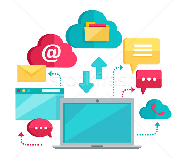 Cloud Computing Services Banner Stock photo © robuart