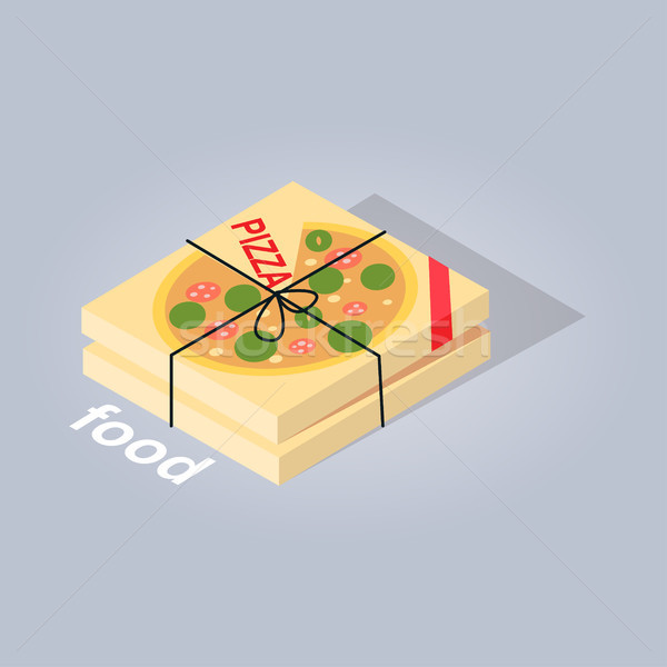 Delivered Pizza from Online Food Store Web banner Stock photo © robuart