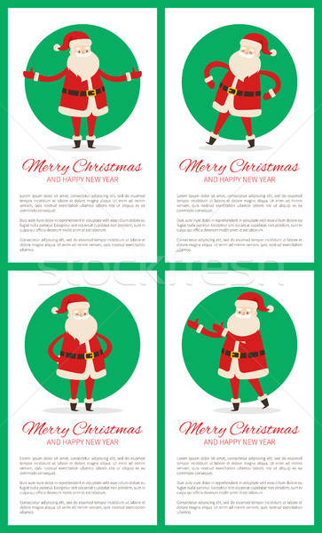 新年好 海報 聖誕老人 聖誕老人 商業照片 © robuart