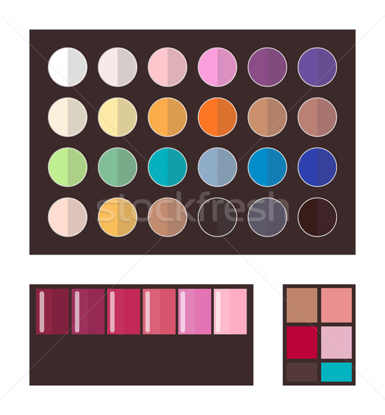 Make-up collectie palet kleuren cosmetica producten Stockfoto © robuart