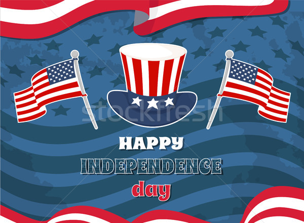 Happy Independence Day Flag Vector Illustration Stock photo © robuart