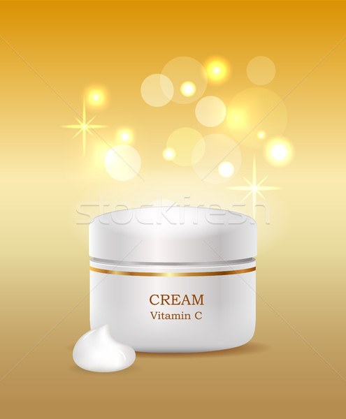 Cream with Vitamin C Plastic Container Commercial Stock photo © robuart