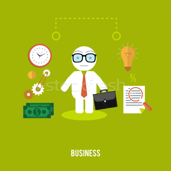 Businessmen with cases go on a meeting Stock photo © robuart
