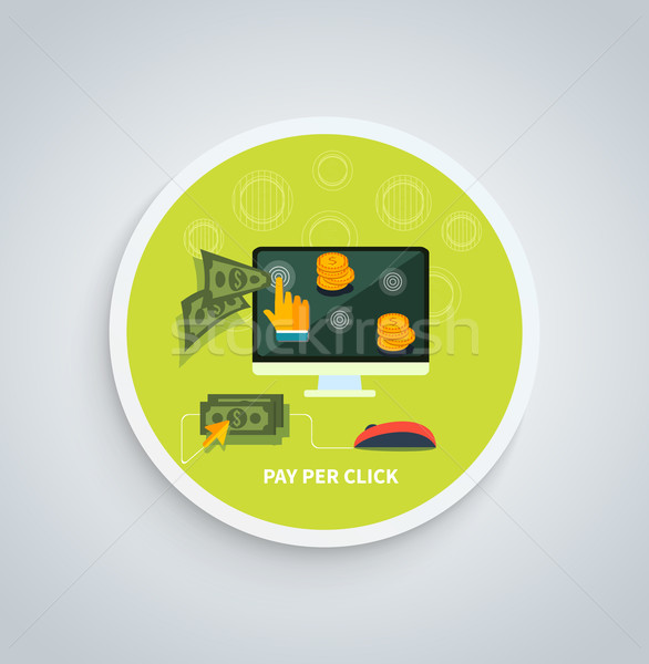 Pay Per Click Internet Advertising Model Concept Stock photo © robuart