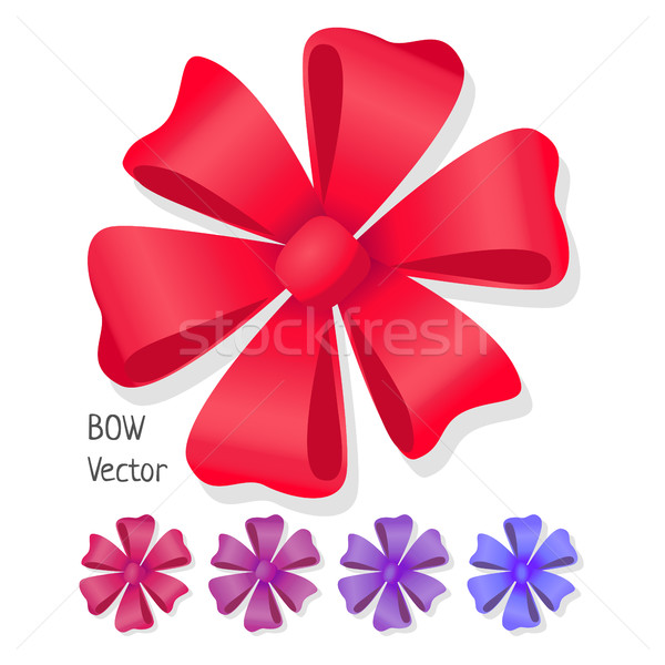 Boeg vector ingesteld luxe bloem Stockfoto © robuart