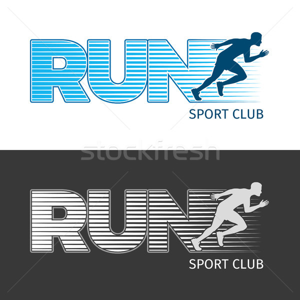 Foto stock: Correr · esportes · clube · dois · fotos · corrida