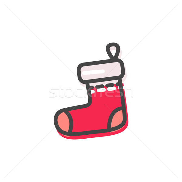 靴下 クリスマス 伝統 赤 白 色 ストックフォト © robuart