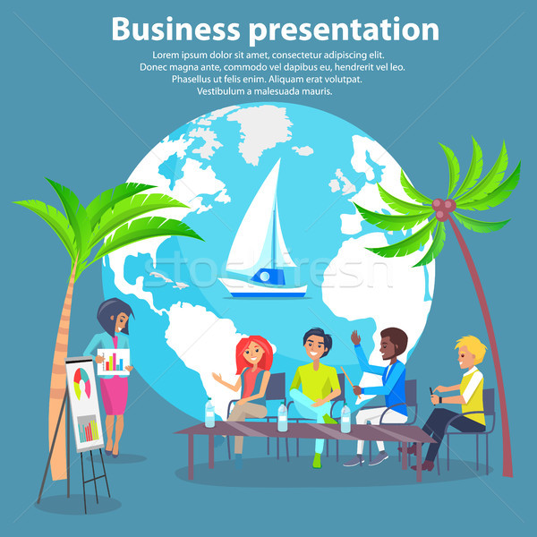 Business Presentation Colorful Vector Illustration Stock photo © robuart