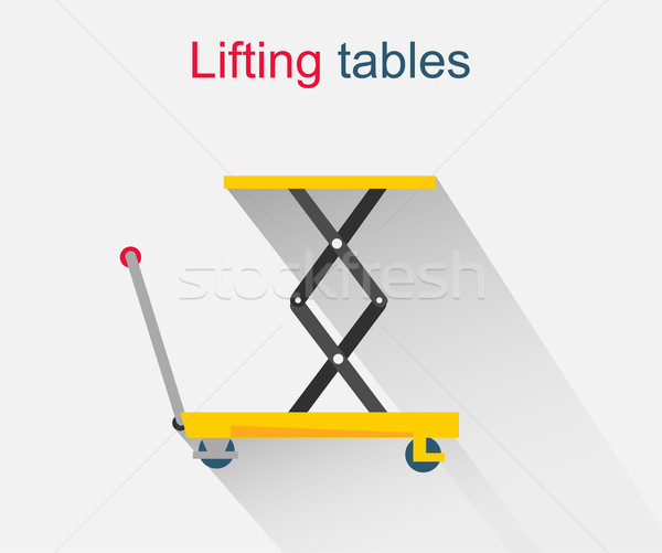 Lifting Tables Icon Design Style Stock photo © robuart