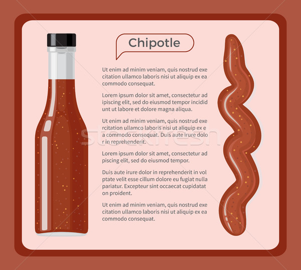 Chipotle Sauce Framed Vector Banner with Text  Stock photo © robuart