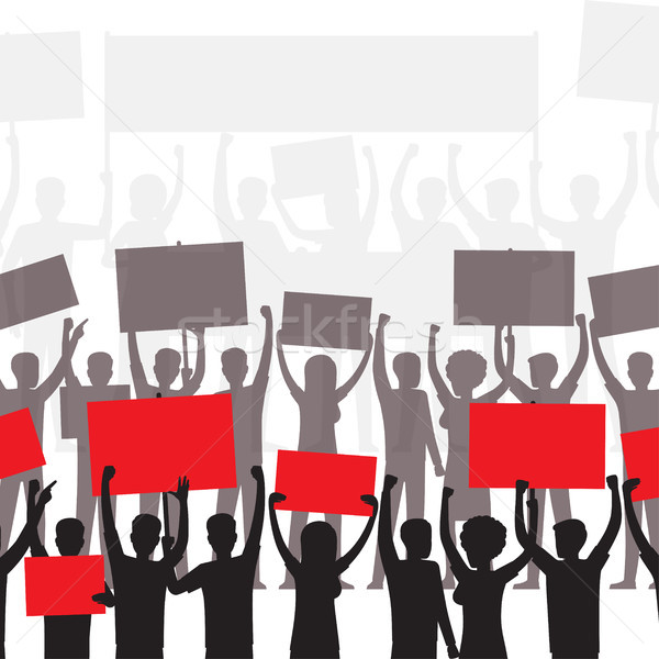 Public Protest Or Political Demonstration Concept Stock photo © robuart