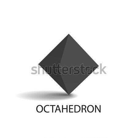 Octahedron Geometric Shape Vector Illustration Stock photo © robuart