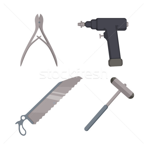 Medical Instruments Collection for Bones Treatment Stock photo © robuart