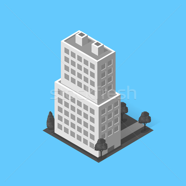 Stockfoto: Wolkenkrabbers · huis · gebouw · icon · wolkenkrabber · logo