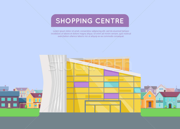 Stock fotó: Bevásárlóközpont · háló · sablon · terv · oldal · irodaépület