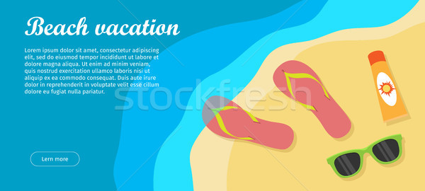 Beach Vacation Banner Stock photo © robuart