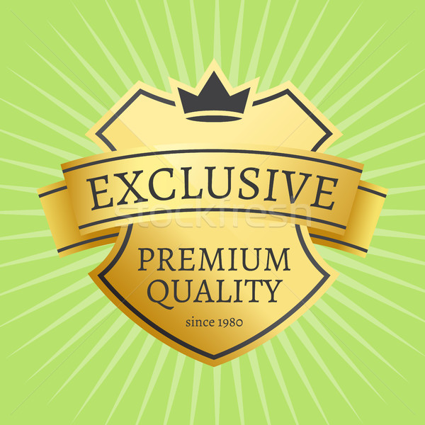 Stock photo: Premium Quality Best Golden Label 100 Guarantee