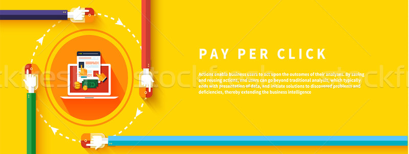 Pay per click internet advertising model Stock photo © robuart