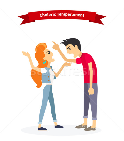 Choleric Temperament Type People Stock photo © robuart