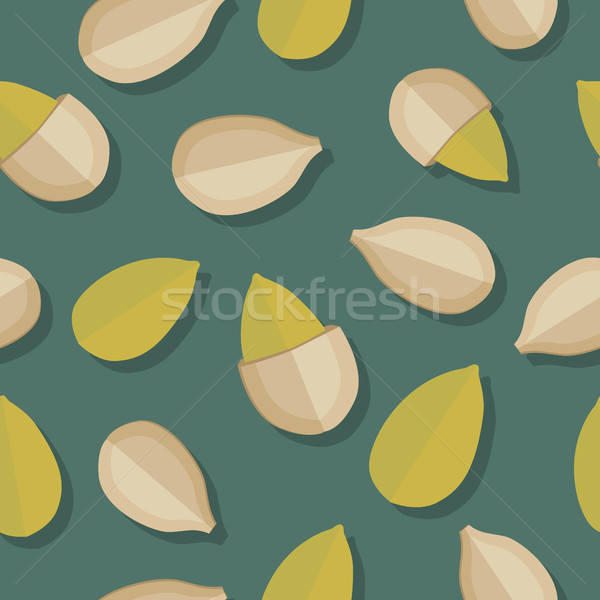 Pumkin Seeds Seamless Pattern Stock photo © robuart
