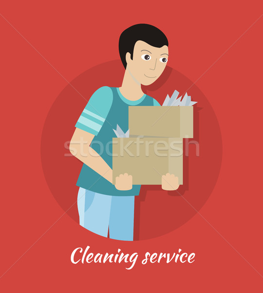 Cleaning Service Concept Vector in Flat Design Stock photo © robuart