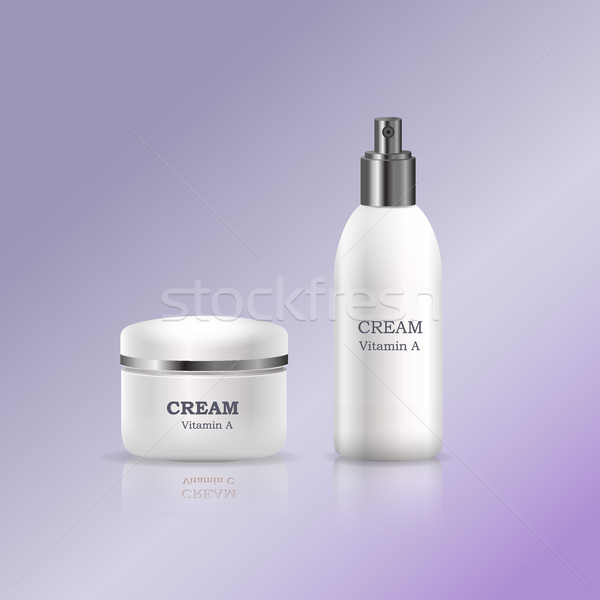 Cosmetic Creams in Glossy Plastic Tubes Vector Stock photo © robuart