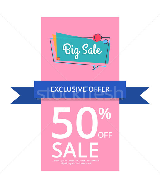 Big Sale Exclusiv Offer 50 Percent Off, Half Price Stock photo © robuart