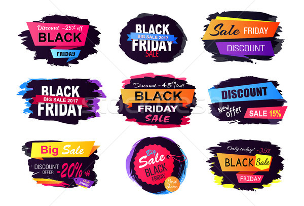 Discount -25 Off Black Friday Vector Illustration Stock photo © robuart