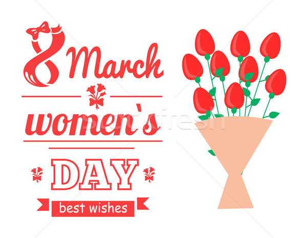 8 March Ladys Day Love Spring Vector Illustration Stock photo © robuart