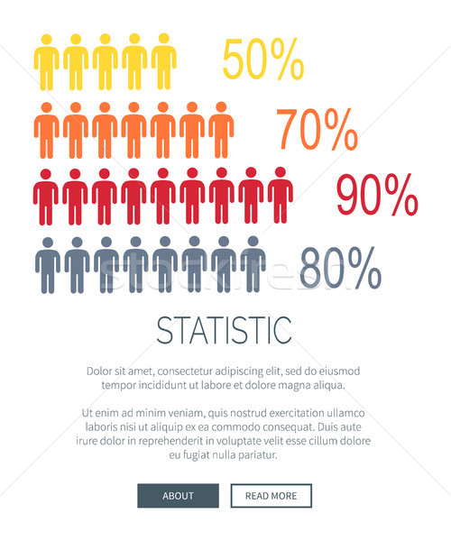 Statistic web icoane uman siluetă Imagine de stoc © robuart