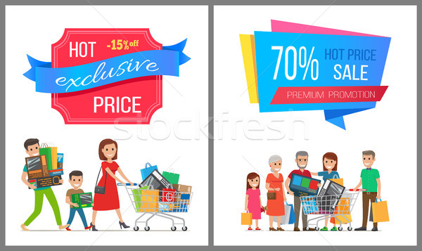 Hot Price Exclusive Sale Premium Promotion Card Stock photo © robuart