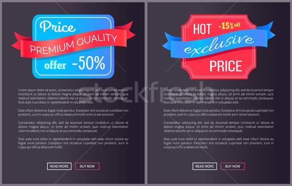 Hot Exclusive Price Premium Quality Offer Vector Stock photo © robuart