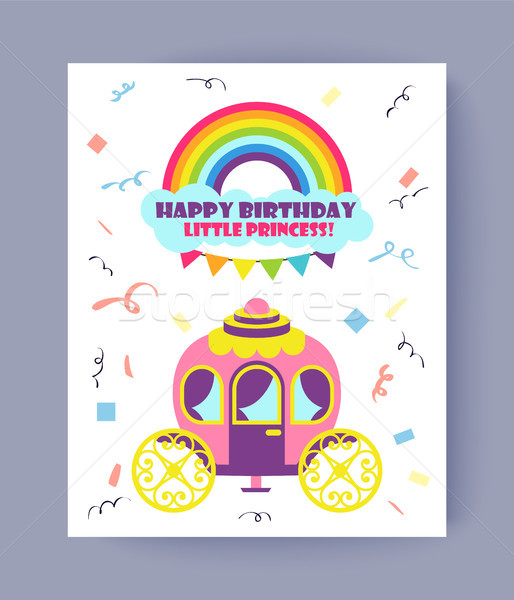 Happy Birthday, Little Princess, Bright Poster Stock photo © robuart