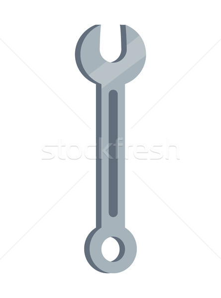 Pattern of Bright Metal Wrench Vector Illustration Stock photo © robuart