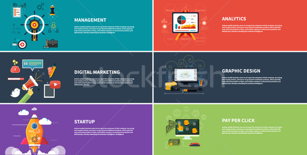 Beheer digitale marketing planning analytics ontwerp Stockfoto © robuart