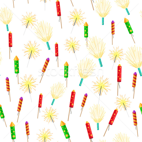 Vuurwerk kleurrijk sterretje vuurwerk Stockfoto © robuart