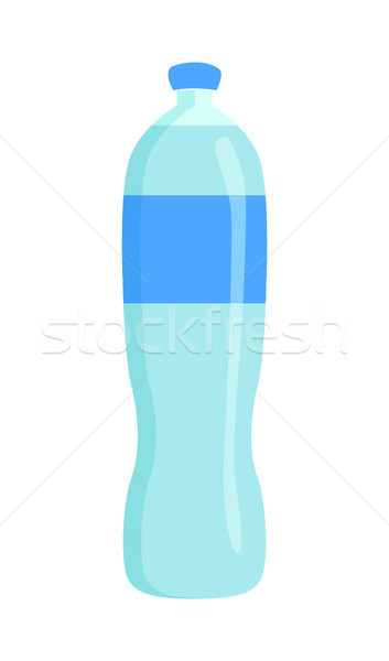 Botella puro agua banner etiqueta Foto stock © robuart
