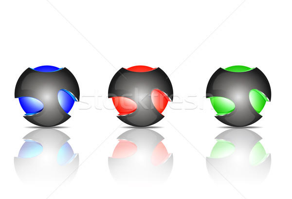 Abstract sphere logos Stock photo © robuart