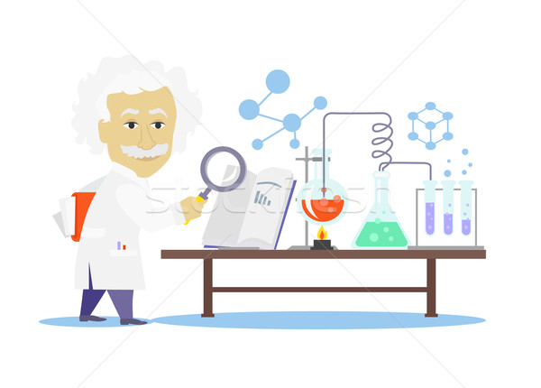 Biology Laboratory Workspace and Science Equipment Stock photo © robuart