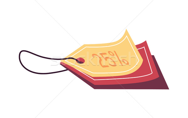 Sale Tags Vector Illustration in Flat Design Stock photo © robuart