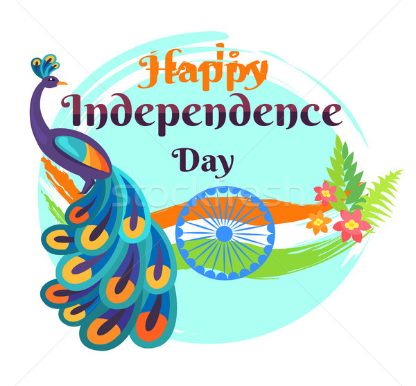 Happy Independence Day Template Vector Poster Stock photo © robuart