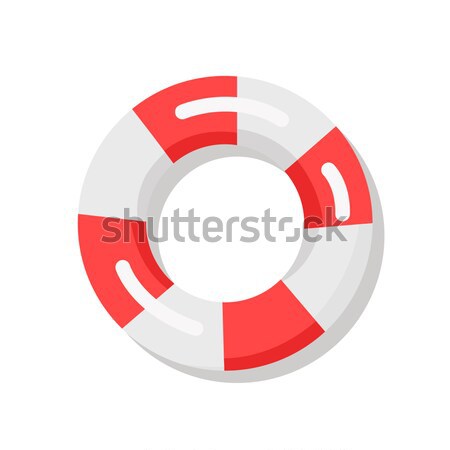 Banner Depicting Red and White Lifebuoy Stock photo © robuart