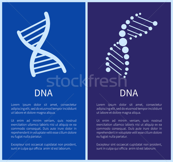 Stok fotoğraf: DNA · ayarlamak · beyaz · yalıtılmış · mavi · arka · plan