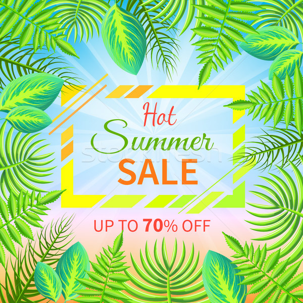 Hot Summer Sale up to Off Tropical Paradise Advert Stock photo © robuart