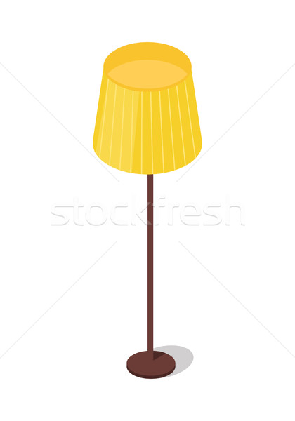 Yellow Floor Lamp Isolated on White Background. Stock photo © robuart