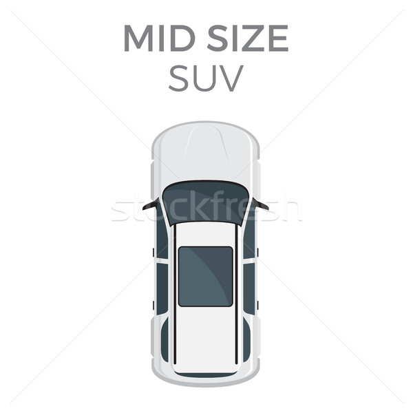 Mid sizeSUV Means of Transportation Isolated Stock photo © robuart