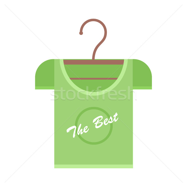 Green T-shirt on Hanger Stock photo © robuart