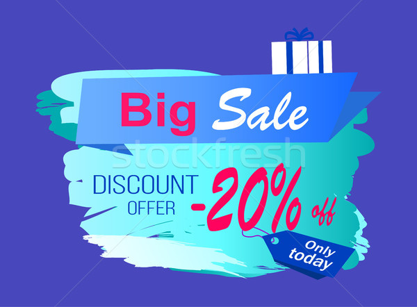 Big Sale Discount Offer Vector Illustration Label Stock photo © robuart