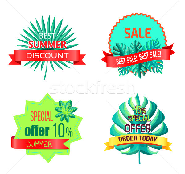 [[stock_photo]]: Spéciale · été · proposer · promo · tropicales