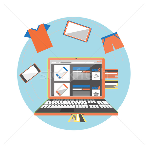 Internet shopping concept Stock photo © robuart